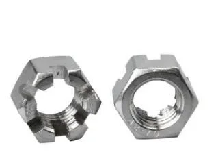 Tuercas ranuradas hexagonales de titanio ANSI/ASME B 18.2.2 Gr5